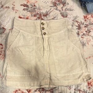 Aerie High-Waisted Tan Skirt